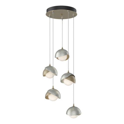Brooklyn Brooklyn 5-Light Double Shade Pendant in Soft Gold (39|131125-SKT-STND-84-85-GG0711)