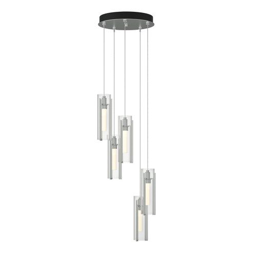 Exos Glass Exos Glass 5-Light Pendant in Vintage Platinum (39|131124-SKT-STND-82-ZM0065)