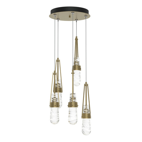 Link Link 5-Light Blown Glass Pendant in Soft Gold (39|131120-SKT-STND-84-YJ0434)