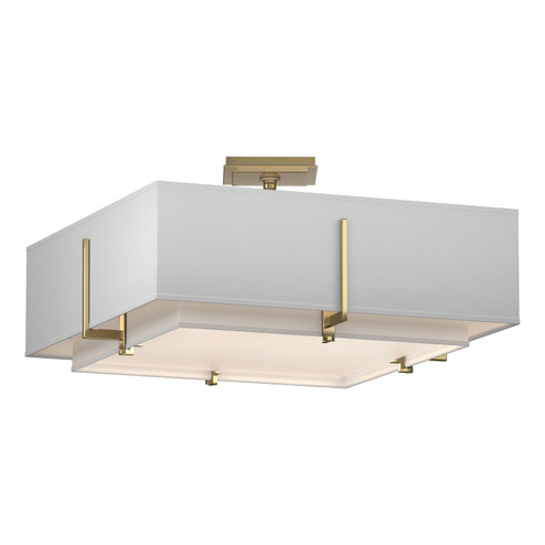 Exos Exos Square Double Shade Semi-Flush in White (39|126510-SKT-02-SF1605-SF2012)