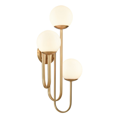 Caroline Three Light Wall Sconce in Brushed Gold (45|89674/3)