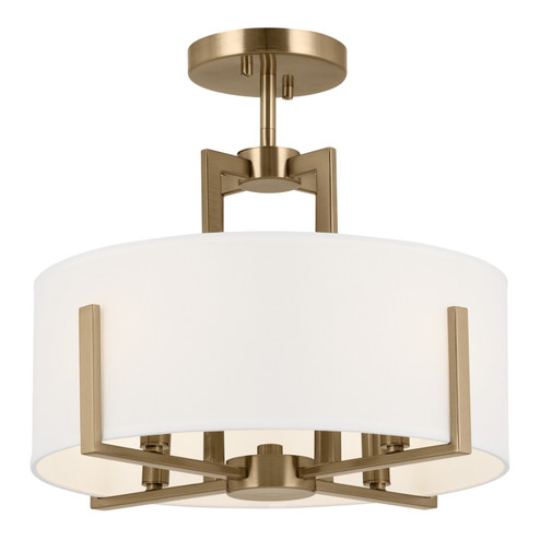 Malen Four Light Semi Flush Mount in Champagne Bronze (12|52591CPZ)