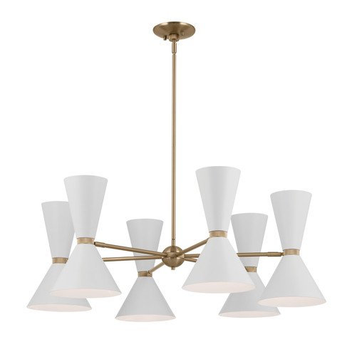 Phix 12 Light Chandelier in Champagne Bronze (12|52566CPZWH)