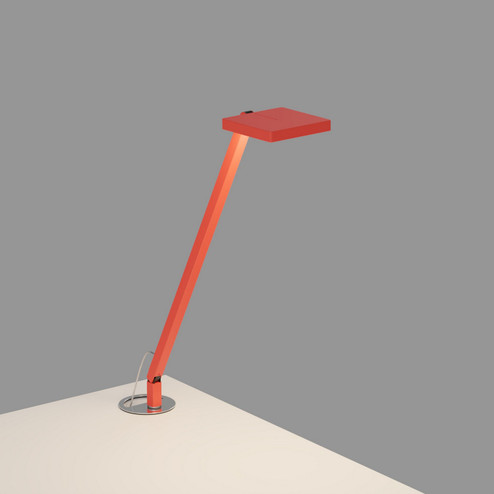 Focaccia LED Desk Lamp in Matte Fire Red (240|FCD-1-MFR-2CL)