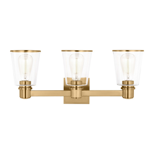 Alessa Three Light Bath Vanity in Burnished Brass (454|CV1033BBS)