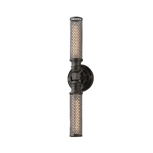 Atlas Two Light Wall Sconce in Aged Pewter (67|B3832-APW)
