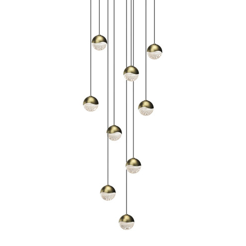 Grapes LED Pendant in Brass Finish (69|2916.14-SML)