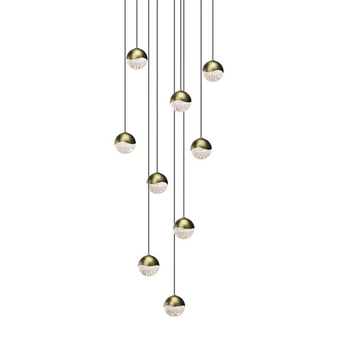 Grapes LED Pendant in Brass (69|2916.14-SML)