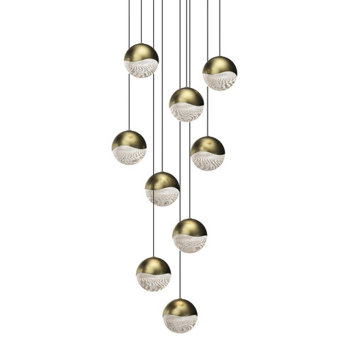 Grapes LED Pendant in Brass Finish (69|2916.14-LRG)