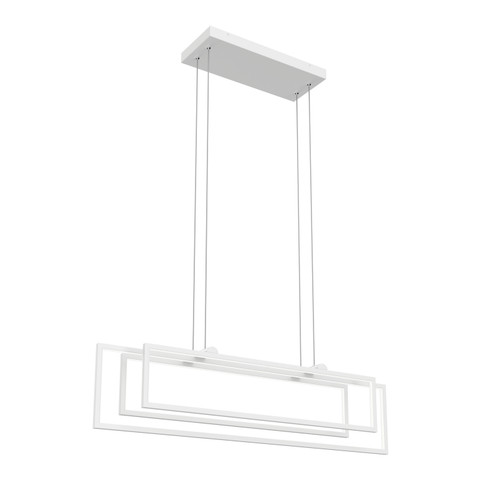 Jestin LED Linear Chandelier in White (12|84322WH)