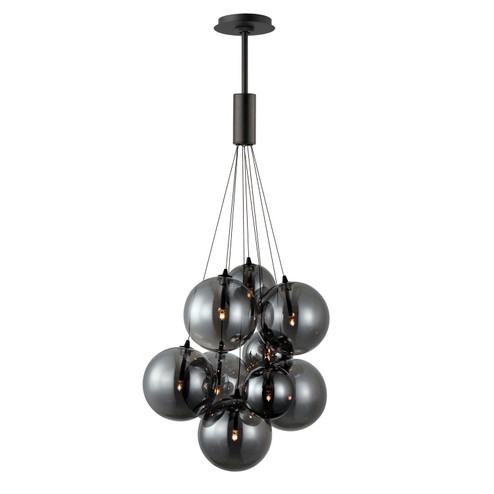 Burst LED Pendant in Black (86|E25087-142BK)