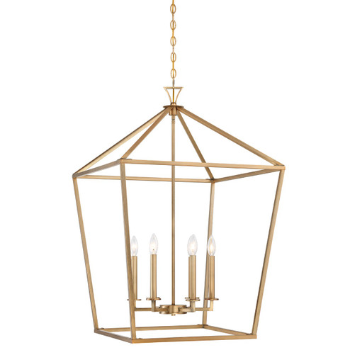 Townsend Six Light Pendant in Warm Brass (51|3-422-6-322)