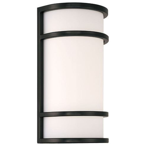 Cove Dual Voltage LED Outdoor Wall Mount in Black (18|20105LEDMG-BL/ACR)