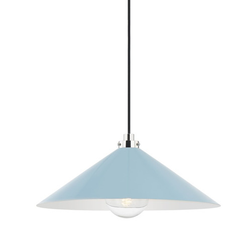 Clivedon One Light Pendant in Polished Nickel (70|MDS1402-PN/BB)