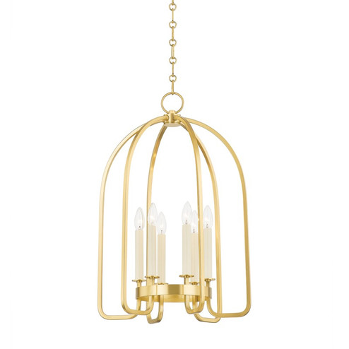 Oakville Six Light Lantern in Aged Brass (70|6318-AGB)