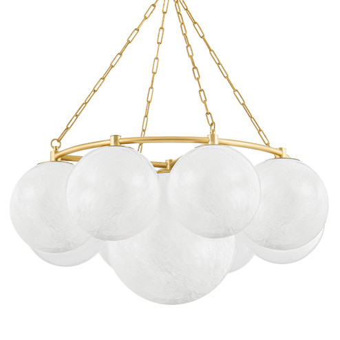 Thornwood Nine Light Chandelier in Aged Brass (70|5243-AGB)