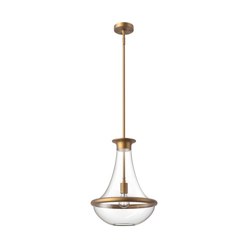 Marcel One Light Pendant in Aged Gold (452|PD464014AG)