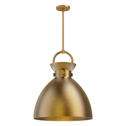 Waldo One Light Pendant in Aged Gold (452|PD411318AG)