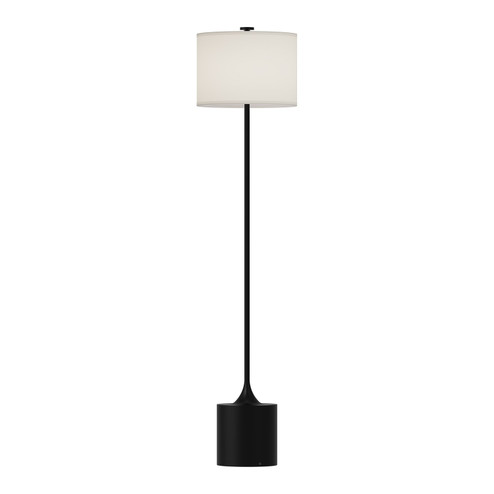 Issa One Light Floor Lamp in Matte Black/Ivory Linen (452|FL418761MBIL)
