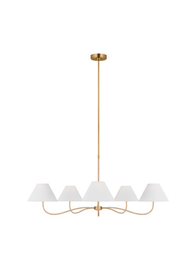 Laguna Five Light Chandelier in Burnished Brass (454|CC1695BBS)