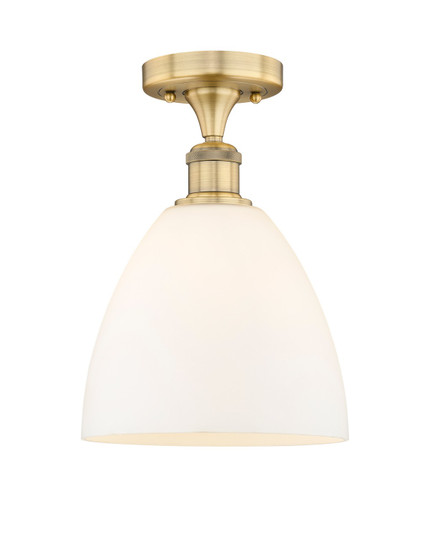 Edison One Light Semi-Flush Mount in Brushed Brass (405|616-1F-BB-GBD-91)