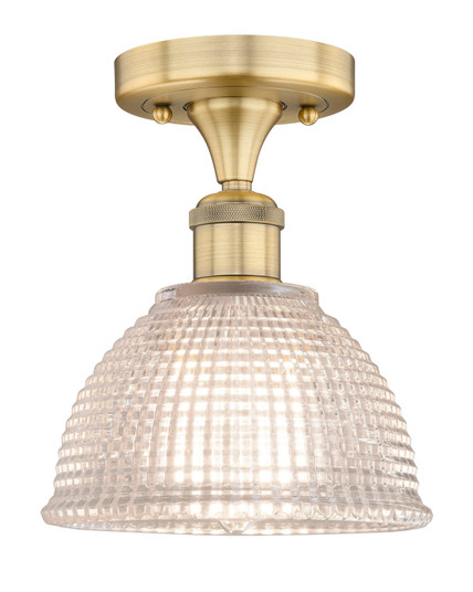 Edison One Light Flush Mount in Brushed Brass (405|616-1F-BB-G422)