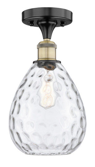 Edison One Light Semi-Flush Mount in Black Antique Brass (405|616-1F-BAB-G372)