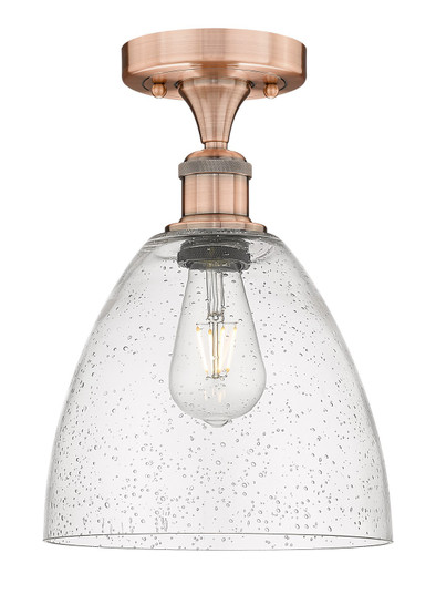Edison One Light Semi-Flush Mount in Antique Copper (405|616-1F-AC-GBD-94)