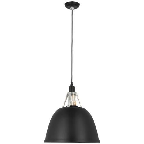 Gunner LED Pendant in Black and Polished Aluminum (268|TOB 5640BLK/PAL)