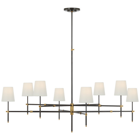 Bryant LED Chandelier in Bronze and Hand-Rubbed Antique Brass (268|TOB 5198BZ/HAB-L)