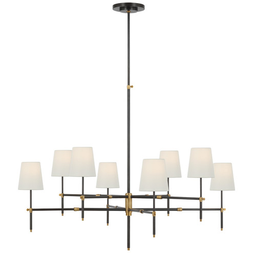 Bryant LED Chandelier in Bronze and Hand-Rubbed Antique Brass (268|TOB 5197BZ/HAB-L)
