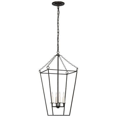 Malloy LED Lantern in Aged Iron (268|MF 5102AI)