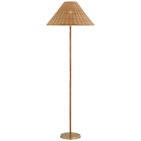 Wimberley LED Floor Lamp in Soft Brass (268|MF 1200SB-NTW)