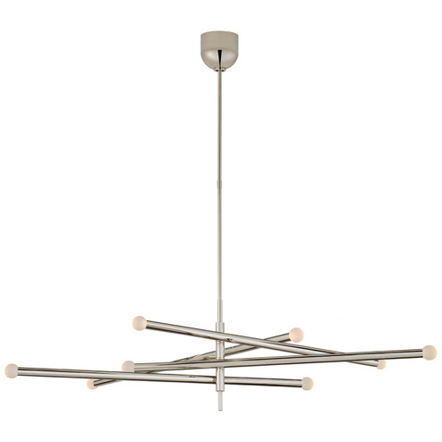 Rousseau LED Chandelier in Polished Nickel (268|KW 5589PN-ECG)