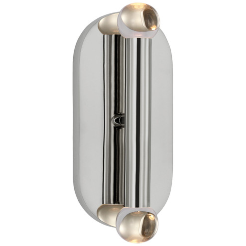 Rousseau LED Wall Sconce in Polished Nickel (268|KW 2282PN-CG)