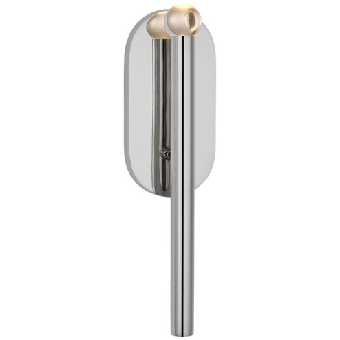 Rousseau LED Wall Sconce in Polished Nickel (268|KW 2281PN-CG)