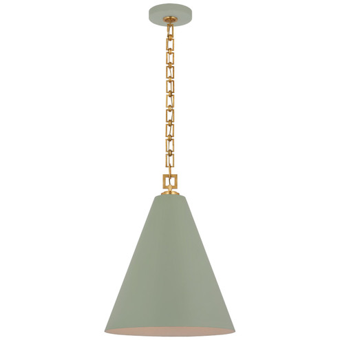 Theo LED Pendant in Celadon and Gild (268|JN 5322CEL/G)