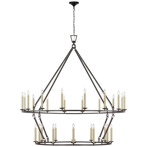 Darlana Ring LED Chandelier in Aged Iron (268|CHC 5277AI)