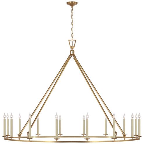 Darlana Ring LED Chandelier in Antique-Burnished Brass (268|CHC 5276AB)