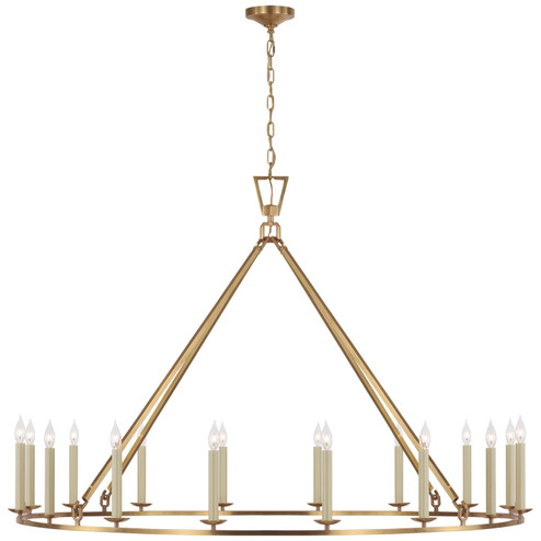Darlana Ring LED Chandelier in Antique-Burnished Brass (268|CHC 5275AB)