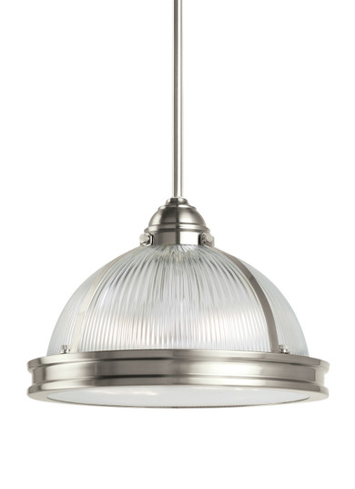 Pratt Street Prismatic Two Light Pendant in Brushed Nickel (1|65061EN3-962)