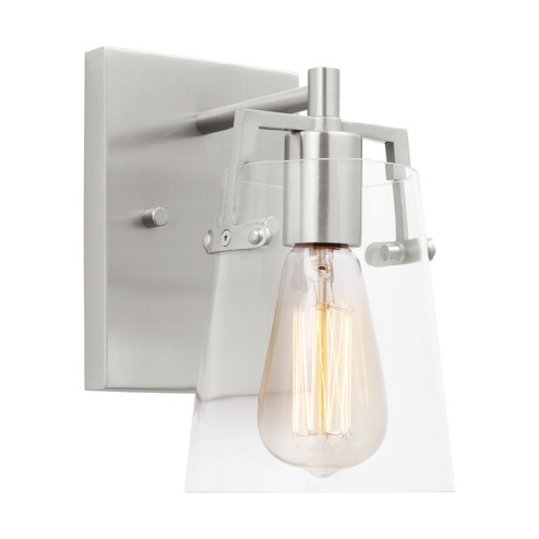 Crofton One Light Wall Sconce in Brushed Steel (454|DJV1031BS)