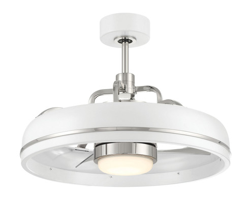 Taylor 20'' Ceiling Fan in White/Polished Nickel (46|TYL24WPLN3)