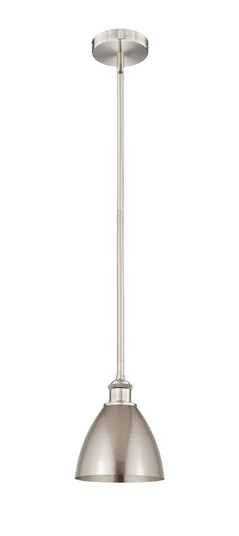 Edison One Light Mini Pendant in Brushed Satin Nickel (405|616-1S-SN-MBD-75-SN)