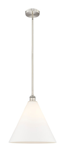 Edison One Light Pendant in Brushed Satin Nickel (405|616-1S-SN-GBC-161)