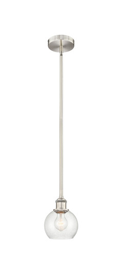 Edison One Light Mini Pendant in Brushed Satin Nickel (405|616-1S-SN-G124-6)