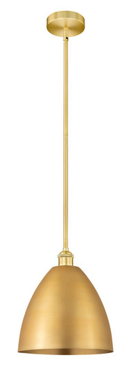 Edison One Light Mini Pendant in Satin Gold (405|616-1S-SG-MBD-12-SG)