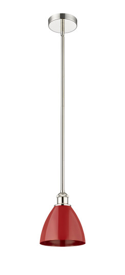 Edison One Light Mini Pendant in Polished Nickel (405|616-1S-PN-MBD-75-RD)
