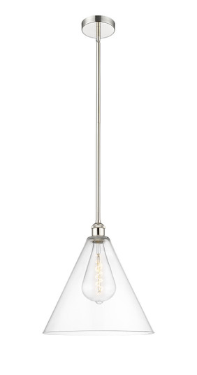 Edison One Light Pendant in Polished Nickel (405|616-1S-PN-GBC-162)