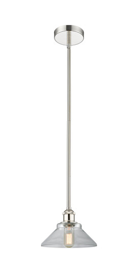 Edison One Light Mini Pendant in Polished Nickel (405|616-1S-PN-G132)